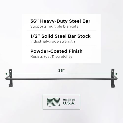 Scenic Road 36" Bridle Hook Wall Mount Blanket Rack for Horse Stall USA - size: 36-inch with Bridle Hooks