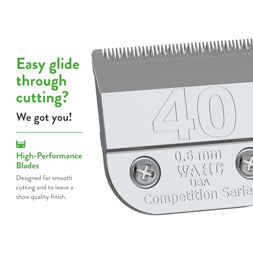 Wahl Professional Animal Competition Blade, 2352-100, 40 | Surgical, Detachable Blade with 3/128 in Cut Length - size: 40