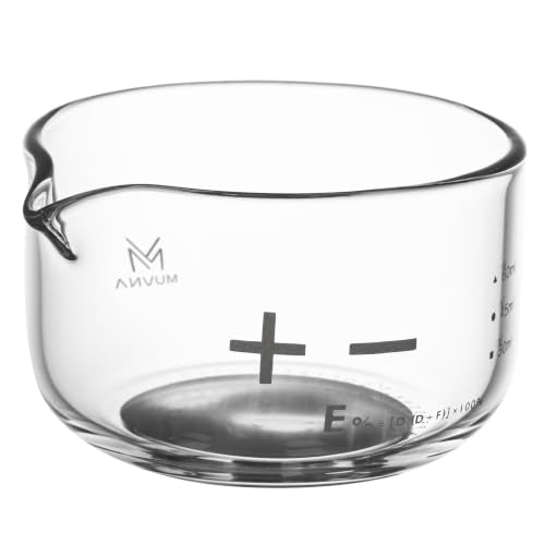 2 oz Espresso Shot Measuring Cup Glass, Clear, 1 Pack | Handleless Compact, Spill and Easy Pouring V-Shaped Spout, Dual-cup setup, Heat-resistant - color: Clear
