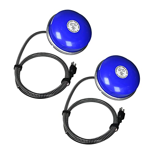 Farm Innovators Cast Aluminum 1250 Watt Convert-Able Floating and Submergible Tank De-Icer w/Chew Proof Cord and Self Regulating Thermostat (2 Pack) - color: Convertible, size: 2 Pack