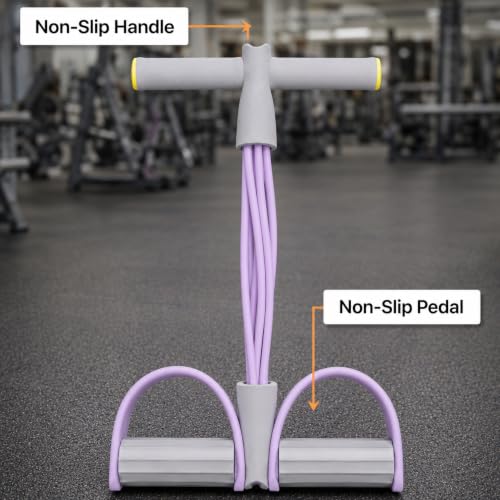 New 6-Tube Foot Pedal Puller Resistance Bands with Handle for Exercise | Multifunction Tension Rope, Elastic Yoga Pedal Puller for Home Fitness and Body Stretching