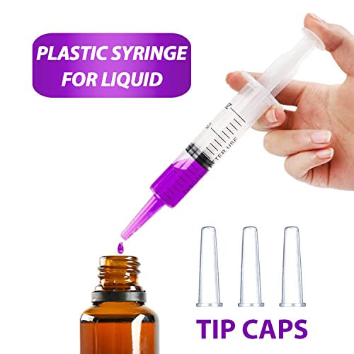 60ml Syringe for Liquid, Oral, Scientific Labs, Measurement, Dispensing, Catheter Tip with Cap- 3 Pack 60ml Syringes - style: 60 ml