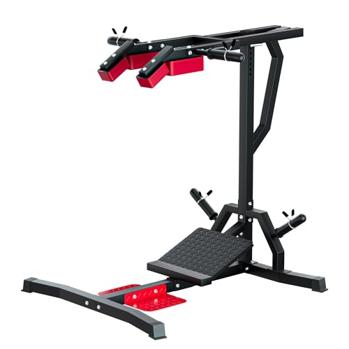 VIVITORY Leverage Squat Calf Raise Machine, Hack Squat Machine | Lower Body Training, Leg Press Machine, Weight Training Home Workout Equipment