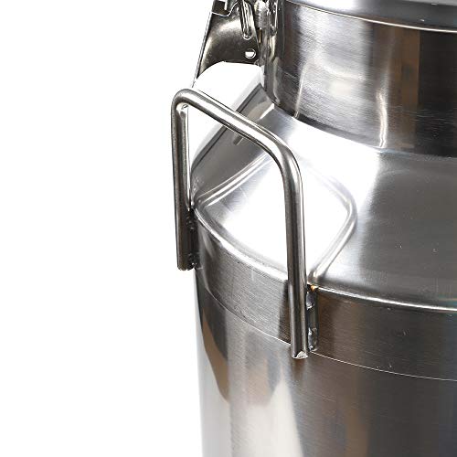 40L/10.5Gal Milk Cans-Stainless Steel Milk Transport Barrels Pail Milk Bucket Jug Oil Barrel Wine Barrel Canister Silicone Seal Barrels - size: 40L