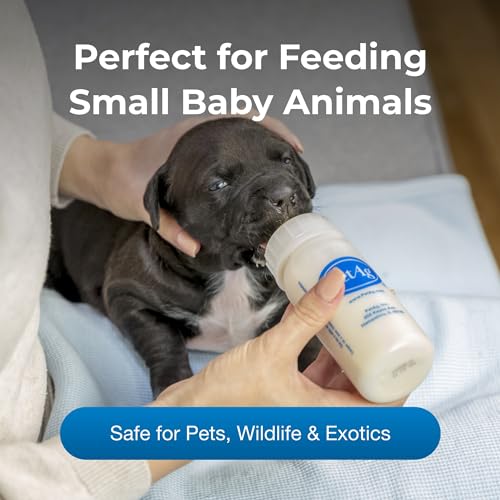 Pet-Ag Nurser Bottle - 4 oz, Pack of 4 - Promotes the Natural Feeding of Liquids - Designed for Larger Animals - Durable & Easy to Clean