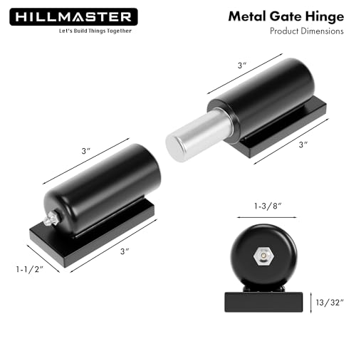 7 in Heavy Duty Barrel Gate Hinges,Steel Gate Door Hinges 900lbs Capacity for Swing Door, Trailer Ramp, Metal Driveway Gate Drive,Fence Gate, Weld On Install Barrel Hinges, 2 Pack - size: 7in