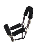 Tough1 Fleece Halter Set - Horse - color: Black