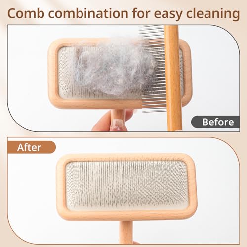Black Sheepskin Wool Brush - Carpet Rake Tool | for Pet Hair Removal and Household Fabric Care - color: Black