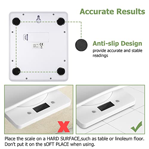 Digital Small Animals Scales for Weighing with Tape Measure, Puppy Whelping Scale Weigh Your Kitten, Rabbit with High Precision, Multifunction Electronic Baby Scales for Small Dogs Cats Crawl Pet - color: Pet Scale&Tape