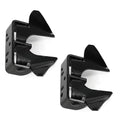 2 Pack Wall Mount Butterfly Latch 1-3/8" to 1-5/8", Gate Fork Lock with Padlock Hole, Chain Link Fence Parts, Gate Fork Latch,Chain Link Fence Gate Latching Hardware (Black - 2 pcs) - color: Black - 2 pcs