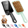 2-Pack Dog Food Scoop 1 Cup, Plastic Pet Food Measuring Scoop With Measuring Lines (1/2 & 1 Cup Markings) for Dogs, Cats, Fish, Bird（Black and Green) - color: Black and Green