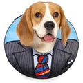 BEAUTYZOO Dog Cone Collar Alternative After Surgery,Pet Neck Donut E‑Collar - color: Black Suit, size: S(Neck:11"-13")