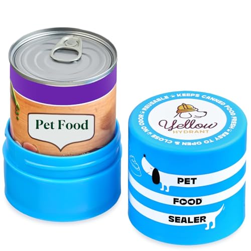 The Original Canned Dog Food Storage Container Patent Pending Reusable Airtight Can Cover Pet Food Sealer - Keeps Dog Food Can Fresh in the Fridge, Eliminates Odor, Easy to Use - color: Can - 1 pack