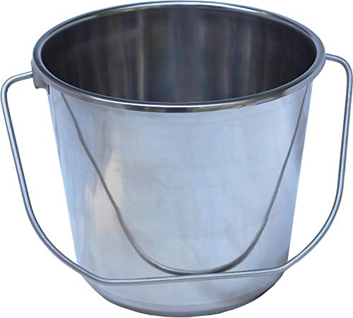 Stainless Steel Milk Pail Bucket with Lid (3.5 LTR Dairy Pail)