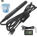 240V 3500W Immersion Water Heater, Portable Electric Heater GFCI Protected | Stainless Steel 316L with Digital LCD Thermometer for 26 Galons Bucket, Livestock Troughs - size: 240V