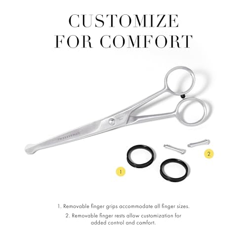 Tweezerman 7" Pet Grooming Shears-Safety Round Tips for Dogs & Cats - style: 7" Shears