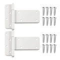 2 Pack 5" Door Hinges,260 Lbs Capacity Heavy Duty Gate Hinges | Matte white T-Strap Shed Gate Hinges Barn Door, Shed Doors, rust-resistant,durable (5 inch - 2 Pack)-Patent Pending - size: 5 inch - 2 Pack