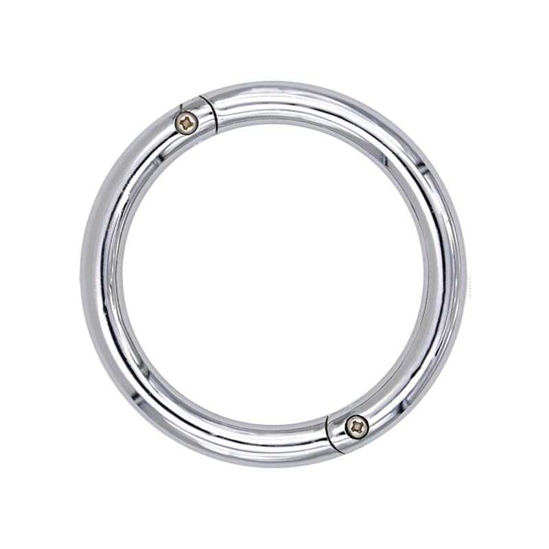 Longtor Bull Nose Ring, Carbon Steel, Rustproof, Secure Lock (2.76″) | Heavy duty for cattle/livestock. Easy insert & secure lock. Rustproof steel. Farmer/vet essential. - size: 2.76″
