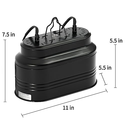 Dual Reptile Light Fixture with 2 Different Switches, Deep Dome Reptile Heat Lamp Fixture fit E26 Reptile Lamp, UVB Reptile Light Fixture Kit Perfect for Reptiles Amphibians
