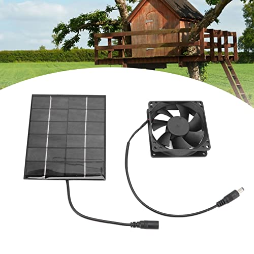 Solar Fan, Solar Powered Fan, Solar Panel Fan Kit Solar Powered Exhaust Fan for Small Chicken Coops, Greenhouses, Sheds, Pet Houses, Solar Ventilation Fan Solar Exhaust Fan
