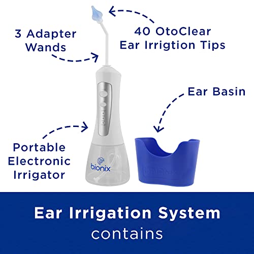 Bionix - OtoClear Ear Irrigation System, Comfortable, Easy-to-Use, for Safe Earwax Removal, Ideal for Healthcare Providers, Soft & Flexible (42-Piece Set) - color: Otoclear Ear Irrigation