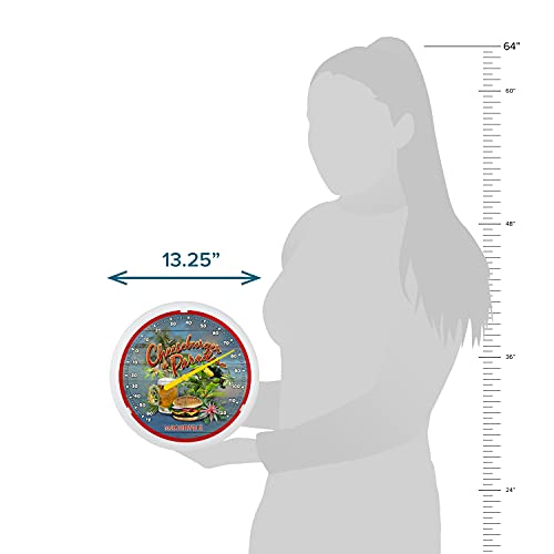 La Crosse 104-67667MV-INT 13.25-inch Cheeseburger in Paradise Margaritaville Analog Dial Thermometer