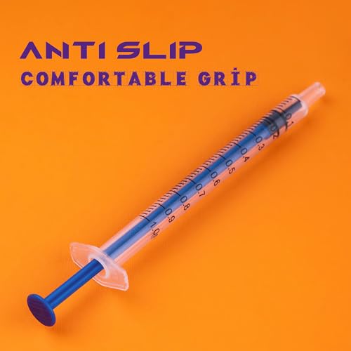 1ml Syringes with Needle 25G 1 Inch Disposable Syringe Luer Slip Tip for Liquids, Individually Wrapped, Pack of 100 - size: 1ML-25G-S 1"