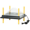 Premier 1 Chick Heating Plate Kit – 10"x10", Warms Up to 15 Chicks | Includes anti-perch cover. Adjustable push-button legs. 15 watts, 110V. Alternative to heat lamp.
