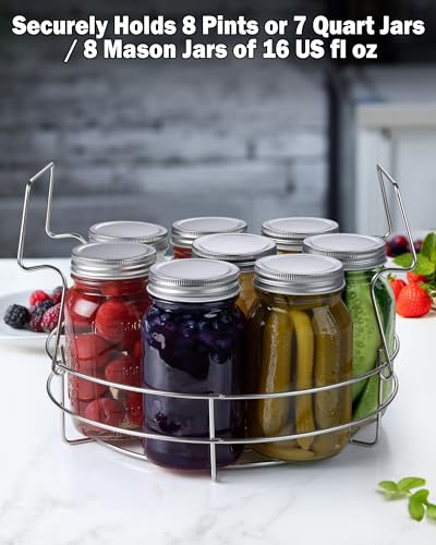 Cook N Home Stainless Steel Water Bath Canning Pot with rack and Lid, | 20 Quart Large Pots Steam Canner - Home Canning Pot for Preserving, Pickling & Jams, All Stovetops Compatible - size: 20 Quarts