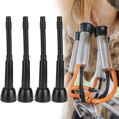 Black Soft Rubber Milking Liner Replacement,4PCS Milking Machine Liners,Milking Liner Tool for Livestock Breeding Industry Cow Milking Machine