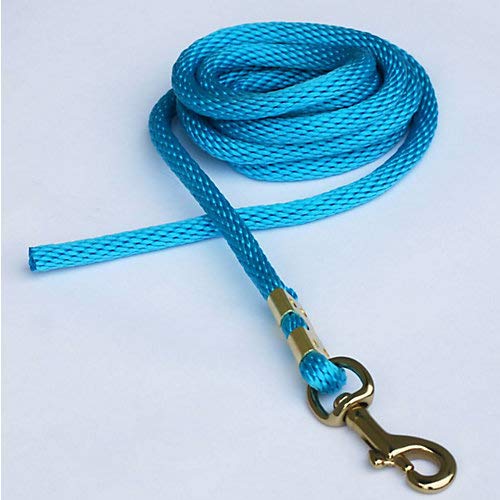 Triple E 3/8in x 7ft Mini Poly Rope Lead - color: Turquoise