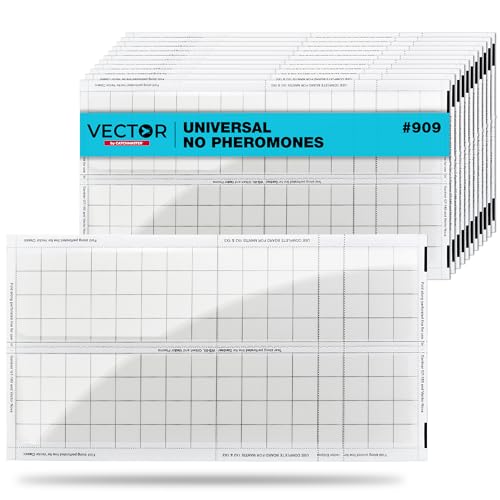 Catchmaster Vector Universal Replacement Glue Boards White, UV Light Fly Trap For Home, Unscented Gnat Traps for House, UV Lamp Insect & Mosquito Killer Refill, Adhesive Bug Light Boards, 12-Pack - style: 12-Refills - White