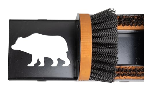 Original Shoe Cleaner Brush with Portable Base, Bear Design | American Made, No Mounting Needed - style: Bear