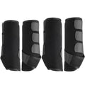 4 Pcs Horse Sport Boots - Neoprene Protective Breathable Comfy Mesh All-Round Lower Limb Protection & Support for Jumping Trail Riding Endurance Training and Performance - size: Small / Pony