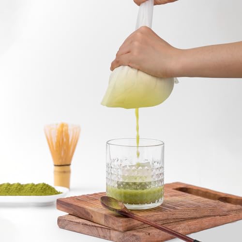 6Pack Nut Bag Strainer 12 x 8 Inch Cheesecloth Bags for Straining Nylon Cheese Cloth Bags Reusable Nut Milk Bag 200 Mesh Fine Mesh Bag for Straining Fruit Juice Cheese Coffee Tofu Yogurt Tea - size: 12 x 8 Inch