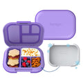 Bentgo Chill Kids 4-Compartment Bento Box Leakproof Lunch Box | Built-In Ice Pack, 3.3 Cup Capacity, BPA-Free, Microwave & Dishwasher Safe Tray, Ideal for Ages 3–7 (Purple) - color: Purple