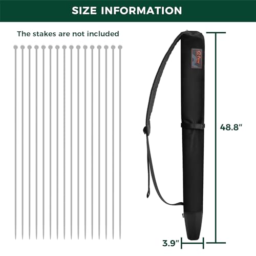 FXW Stake Bag Designed for Storing and Carrying While Camping | Multi-Brand Fit, for 45"H Playpen Stakes, Hands-Free Design, Stakes Not Included - size: 45inch
