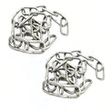 5/32 inch(4mm) Wire Diameter Stainless Steel Safety Chains 20 inch Long Link Rings Light Duty Coil Chain for Hanging Pulling Towing, 5/32"x 20" (2Pcs) - size: 5/32 inch x 20 inch