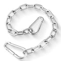Heavy Duty Stainless Steel Chains, 550LB Punching Bag Chain with Carabiners, Heavy Bag Chain for Boxing Punching Bags Hanging Chair Hammocks Swing Trapeze Yoga