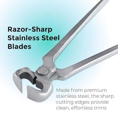 15" Hoof Nipper, Carbon Steel & Chrome Vanadium Farrier Tool for Horses – Durable, Sharp & Rust-Resistant - size: 15"Hoof Nipper