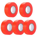 5 Pack Orange Flagging Tape, Non-Adhesive Plastic Ribbon Neon Marking Roll | 0.78"*500ft, Marking Tape for Tree Marking, Hunting, Boundaries and Hazardous Areas,Trail Marking - color: Orange-5pack