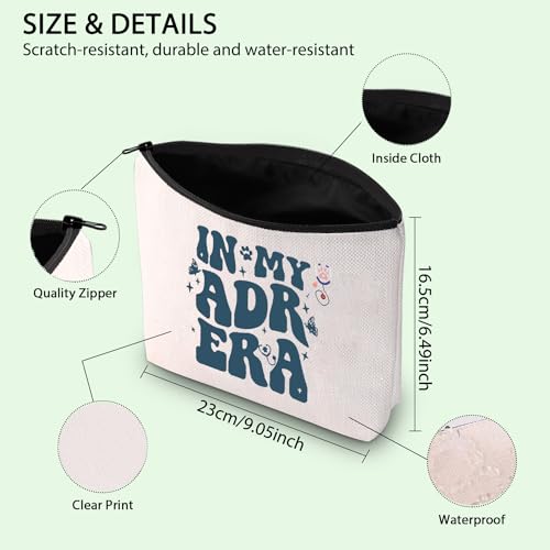 FOTAP Vet Tech Gift In My ADR Era Makeup Bag Vet Med Veterinary Medicine Nurse Gift Graduation Gift Future Vet Tech Gift (adr era)