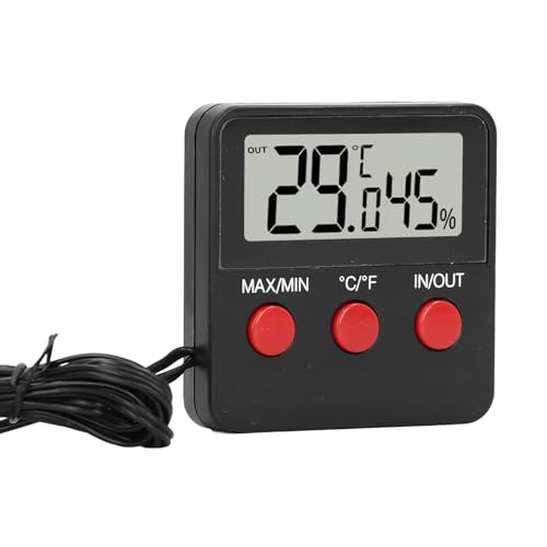 Mini Temperature and Humidity Meter Meter Gauge for Mini Thermohygrometer with Probe Probes Hygrometer Hygrometer Monitor Incubator Hygrometer Household Measuring Meter Rectal