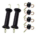 Plastic Electric Fence Spring Gate Handle with Insulators,Black - style: 2BlackMB+084