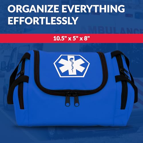 Dixigear Empty First Responder II Bag 10.5" x 5" x 8" - Blue - color: Blue