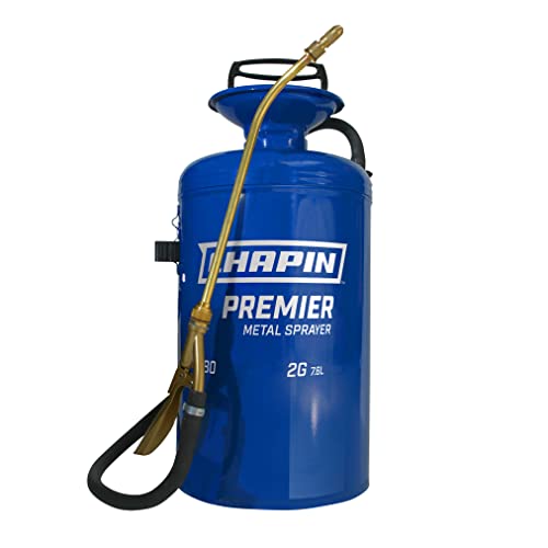 Chapin International 1280 Premier Pro 2-Gallon Tri-Poxy Steel Sprayer for Fertilizer, Herbicides and Pesticides, Multi - style: Handheld Sprayer
