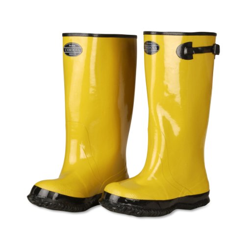 Cordova Safety Products mens Over-the-shoe Heavy Duty With Ribbed Soles, Top Strap and Buckle Adjustment Cordova Safety Products Over the Shoe Style Rubber Boots Slush Bootss for Construction Manufactur, Size 10, Size 10 US - size: 10