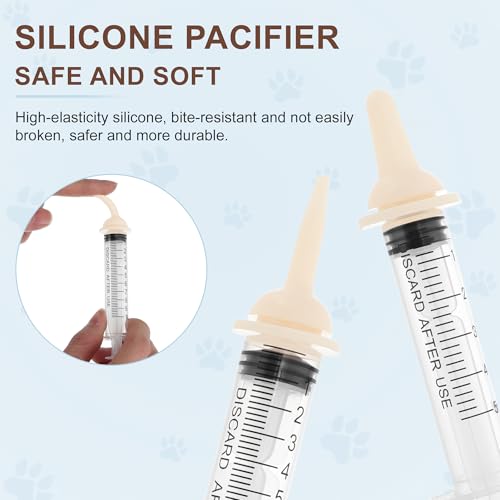 Kitten Bottle Feeding Kit, Pet Nursing Kit, Apricot, 1 Set | Easy-to-Use Kitten Feeding Set, Complete Care Solution for Feeding, Kitten Bottle Feeding Set with Nursing Nipples - color: Apricot