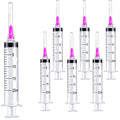 15 Pack 20ml 18Ga Plastic Syringe with Measurement, Disposable Individually Wrapped (15, 20ml-18Ga) - size: 20ml-18Ga