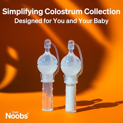 Colostrum Collector by LoveNoobs, Breast Milk Collector, 6x4ml Leakproof | Colostrum Kit, Award-Winning, Reusable, 6 Counts x 4ml, Collection for Breastfeeding, Leakproof, BPA Free, Pre-Birth